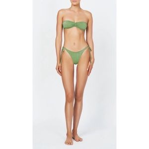 Triangl Swim Bandeau Bikini NWT Fawn color.